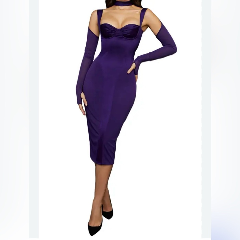 House of cb Talika corset midi dress